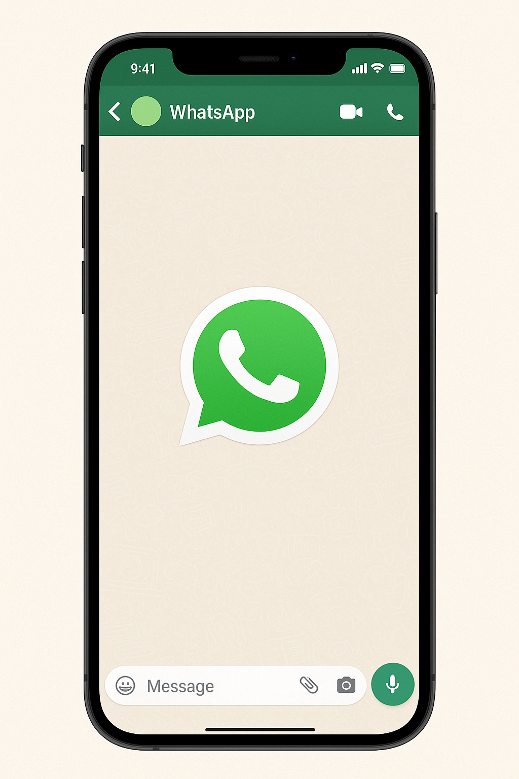 Mockup móvil WhatsApp
